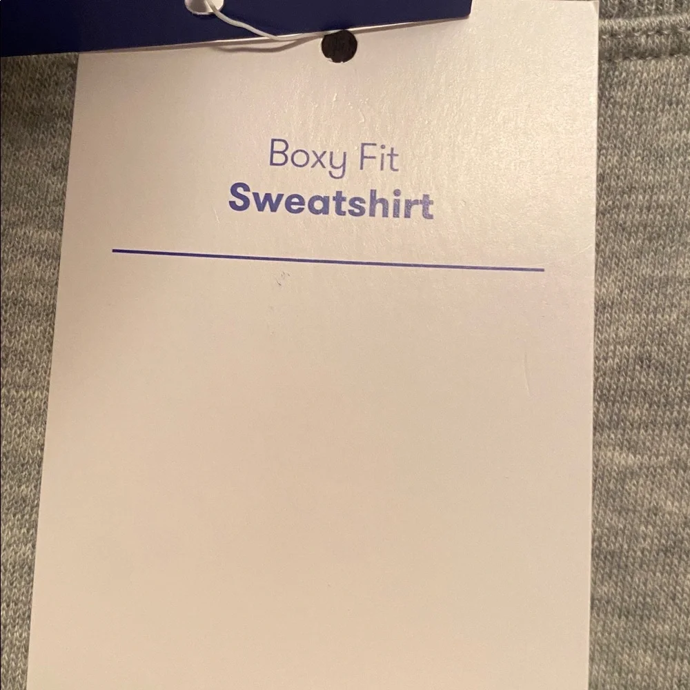 JoyLab Heather Gray Boxy Fit Sweatshirt…size XL - Picture 6 of 7